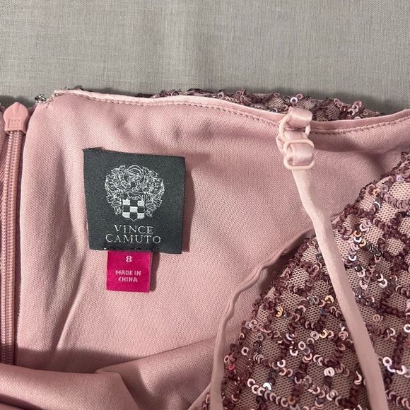 Vince camuto pink Sequin Blouson Sheath Dress - Picture 12 of 15